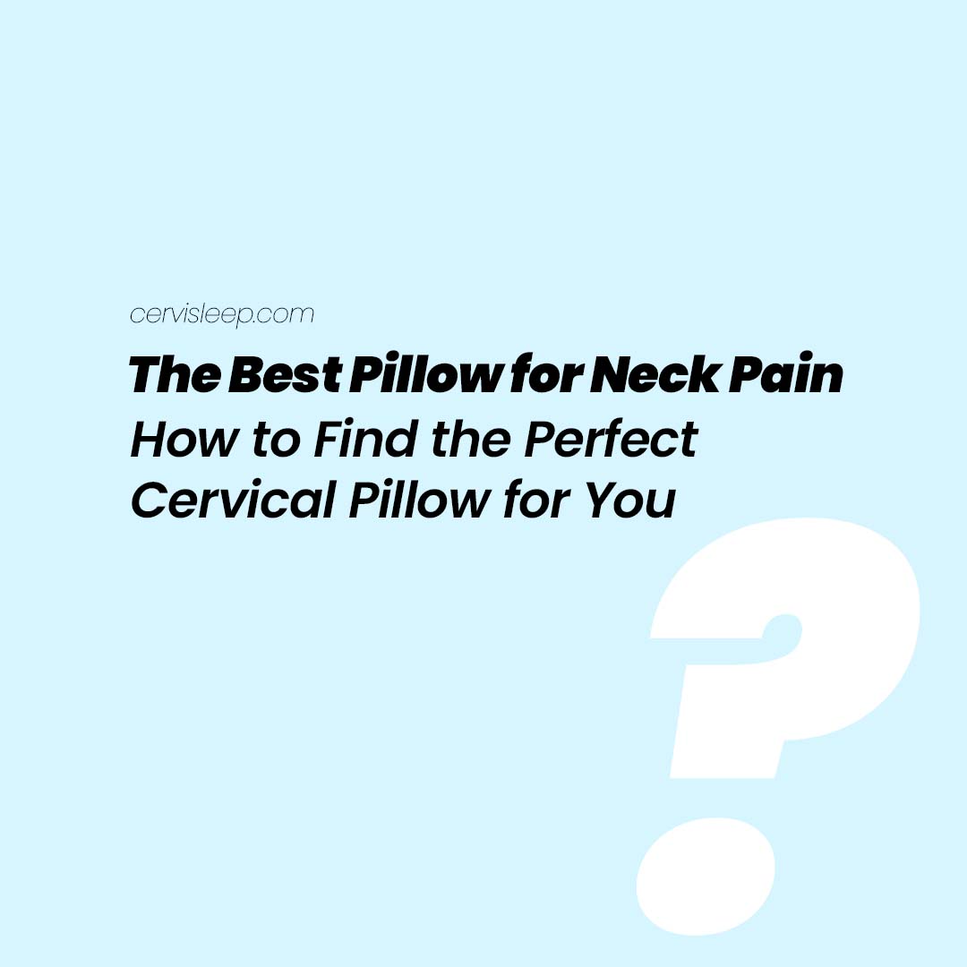 Best cervical pillow for neck pain - ergonomic memory foam pillow for pain relief and better sleep.